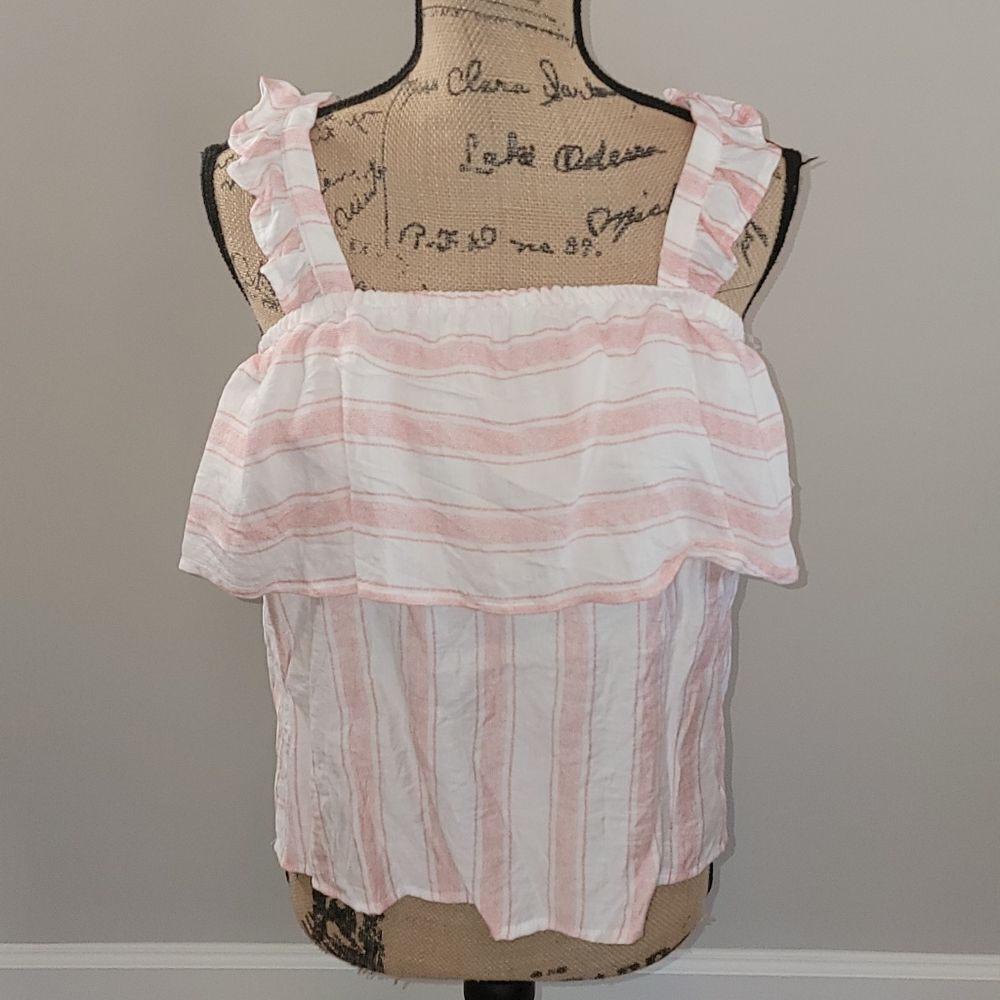 Crave Fame pink and white top